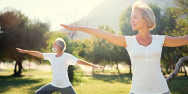 couple doing yoga