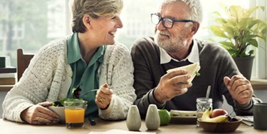Couple enjoying lunch