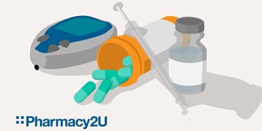 Illustration of medical equipment and pills