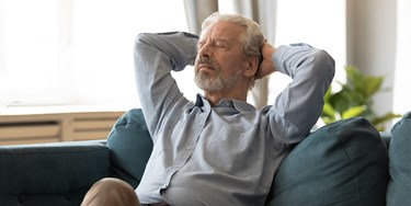 Man enjoying the freedom of quitting smoking